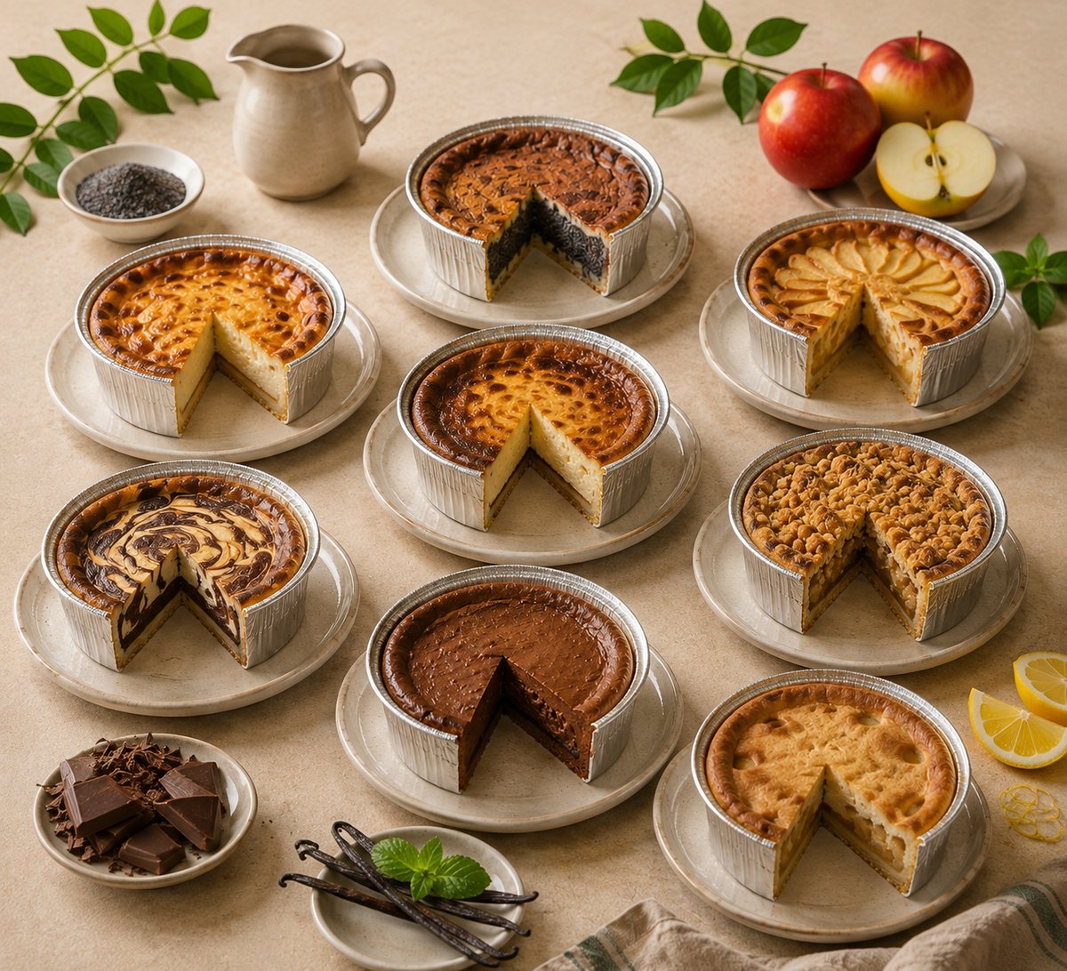 Cakees® Sortiment – alle Kuchen im Premium Shooting